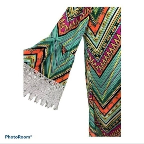 WINWIN Lace Trim Off Shoulder 1/2 Sleeve Top - Picture 5 of 9